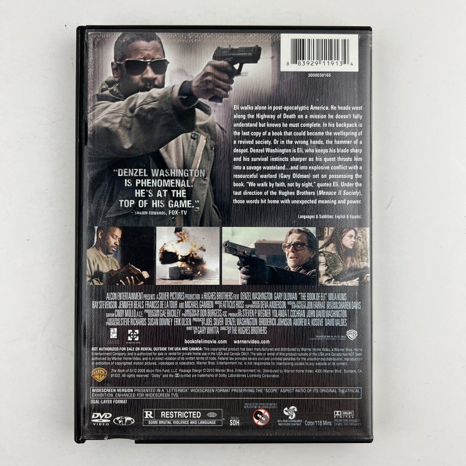 The Book of Eli DVD Denzel Washington, Gary Oldman, Mila Kunis - DVDs ...