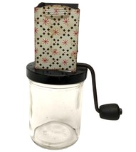 Vintage Federal Housewares Glass Nut Grinder Mid Century 