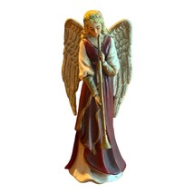 Enesco Christmas Angel w/ Horn Figurine Nativity Vtg - $8.59