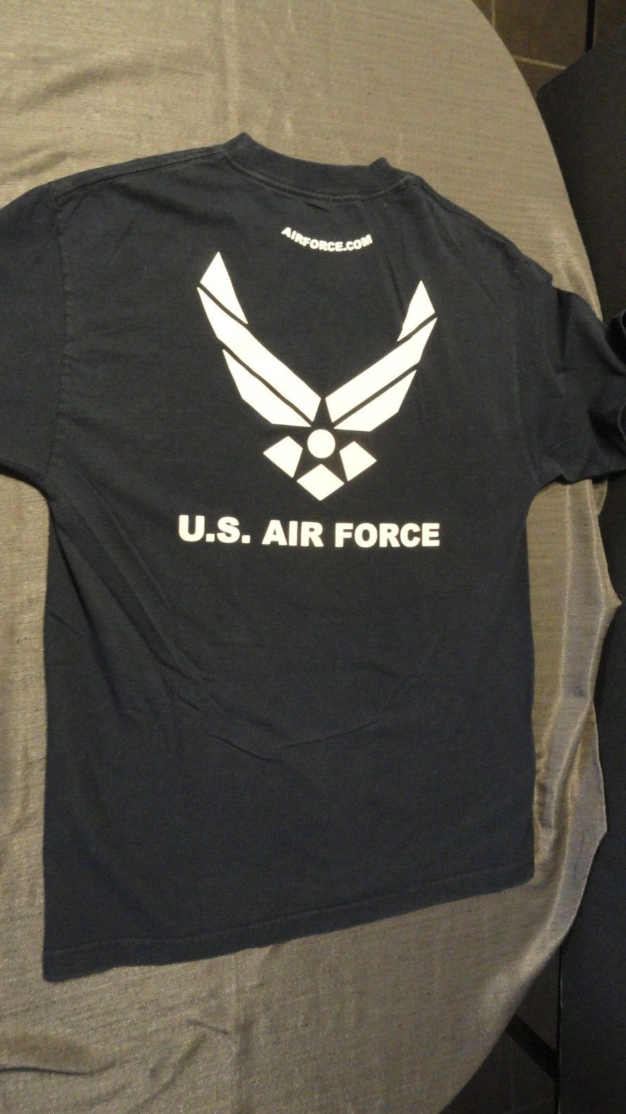 Primary image for DISCONTINUED BLACK AIR FORCE USAF USAFA ACADEMY SPORT ATHLETIC T SHIRT  MEDIUM