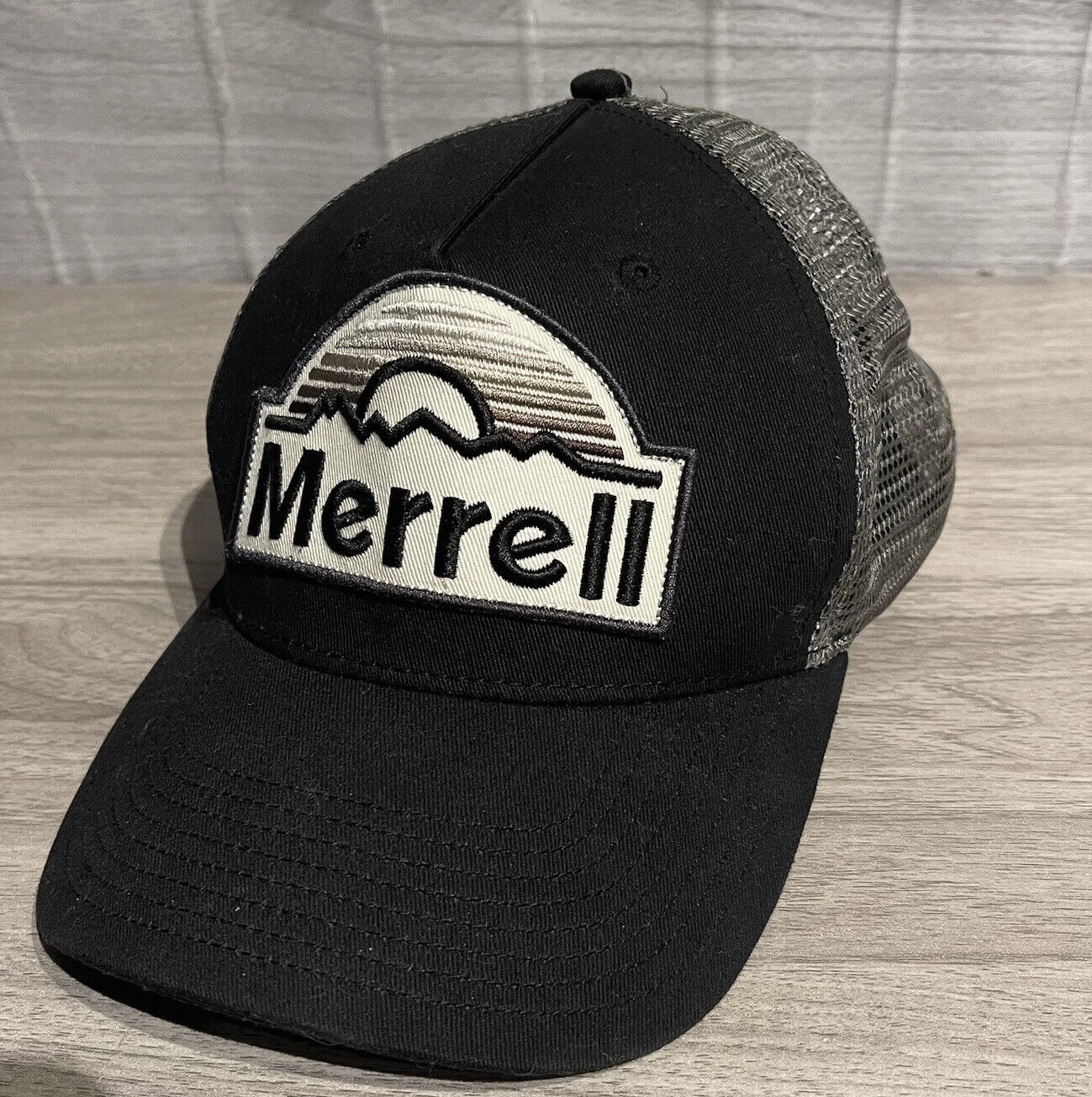 Merrill Hat Mens Mesh Snapback Trucker Black and 50 similar items