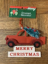 Merry Christmas Ornament Truck - $11.76