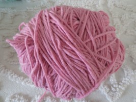5.3 Oz. Ball Loops & Threads ECO-BRIGHTS Recycled Polyester Pink Bulky 5 Yarn - $4.00