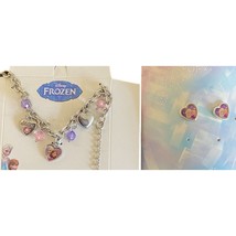 Disney Frozen Charm Bracelet Silver Tone and Stud Earrings NEW - $12.69