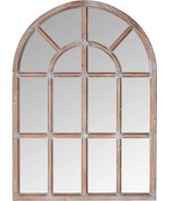 Stone &amp; Beam Vintage Farmhouse Wooden Arched Mantel Mirror, 36.25&quot;H, Dar... - $95.00