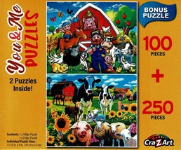 You &amp; Me Puzzles - Old Mac&#39;s Farm - Total 350 Piece, 2 Puzzles Inside - $14.84