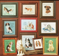 Cross Stitch Tailwaggers #1 Dog Puppy Sayings Jeanette Crews Designs Pat... - $13.99