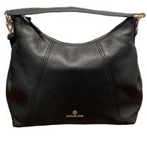 Michael Michael Kors Rosie Large Leather Foldover Ring Clutch - Black