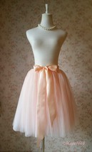 Blush Pink Tulle Skirt A Line Short knee Length Blush Tutu Tulle Party Skirts