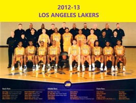 2012-13 LOS ANGELES LAKERS 8X10 TEAM PHOTO BASKETBALL PICTURE NBA LA - $4.94