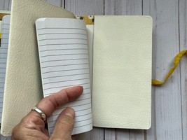 Pocket Journal. Three Inserts. Faux Leather. Handmade. Refillable image 5