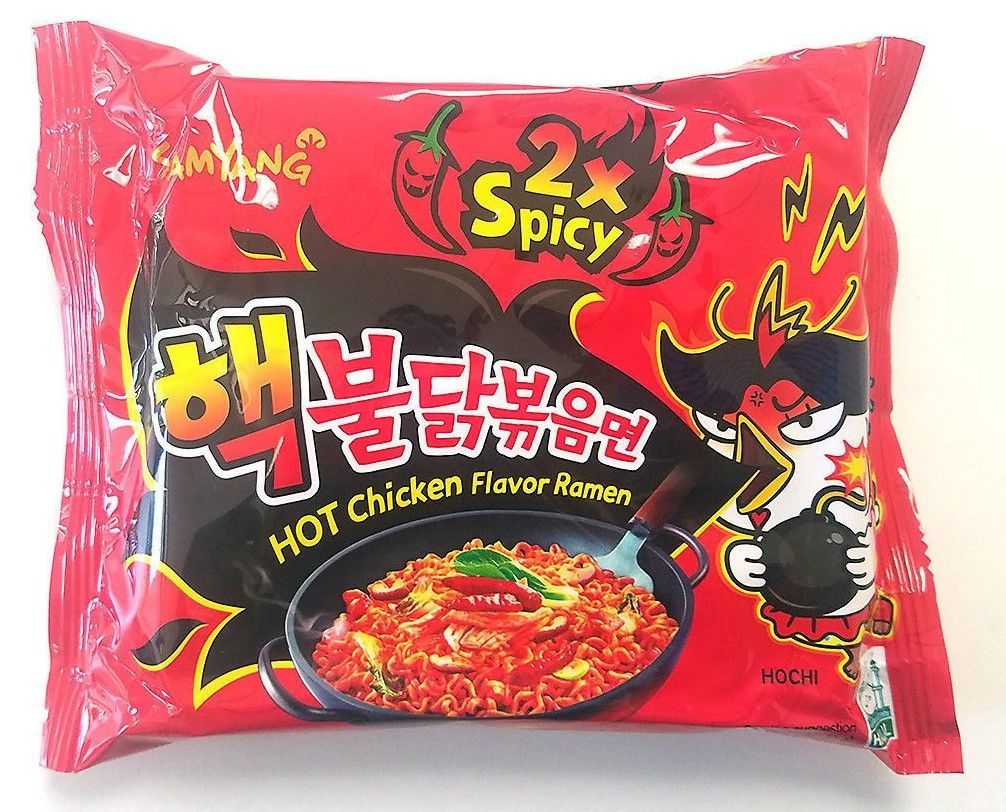 Samyang Hot Chicken Flavor Ramen Stir Fried Noodles Buldak Bokkeum Myun 4.93 oz (5 Pack)