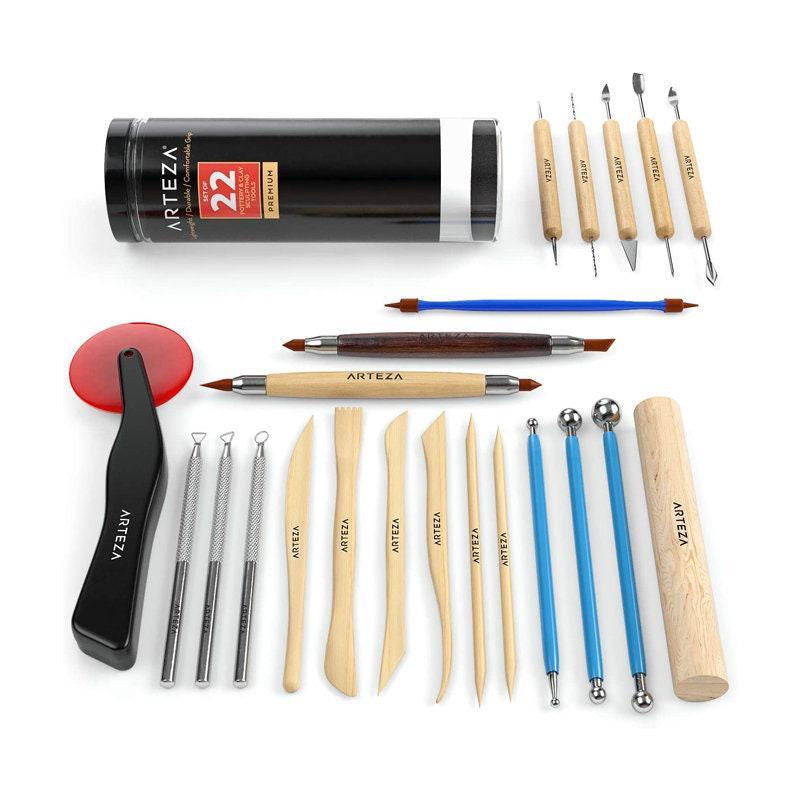 ISSEVE Pottery Clay Sculpting Tools 43Pcs Double Sided Ceramic