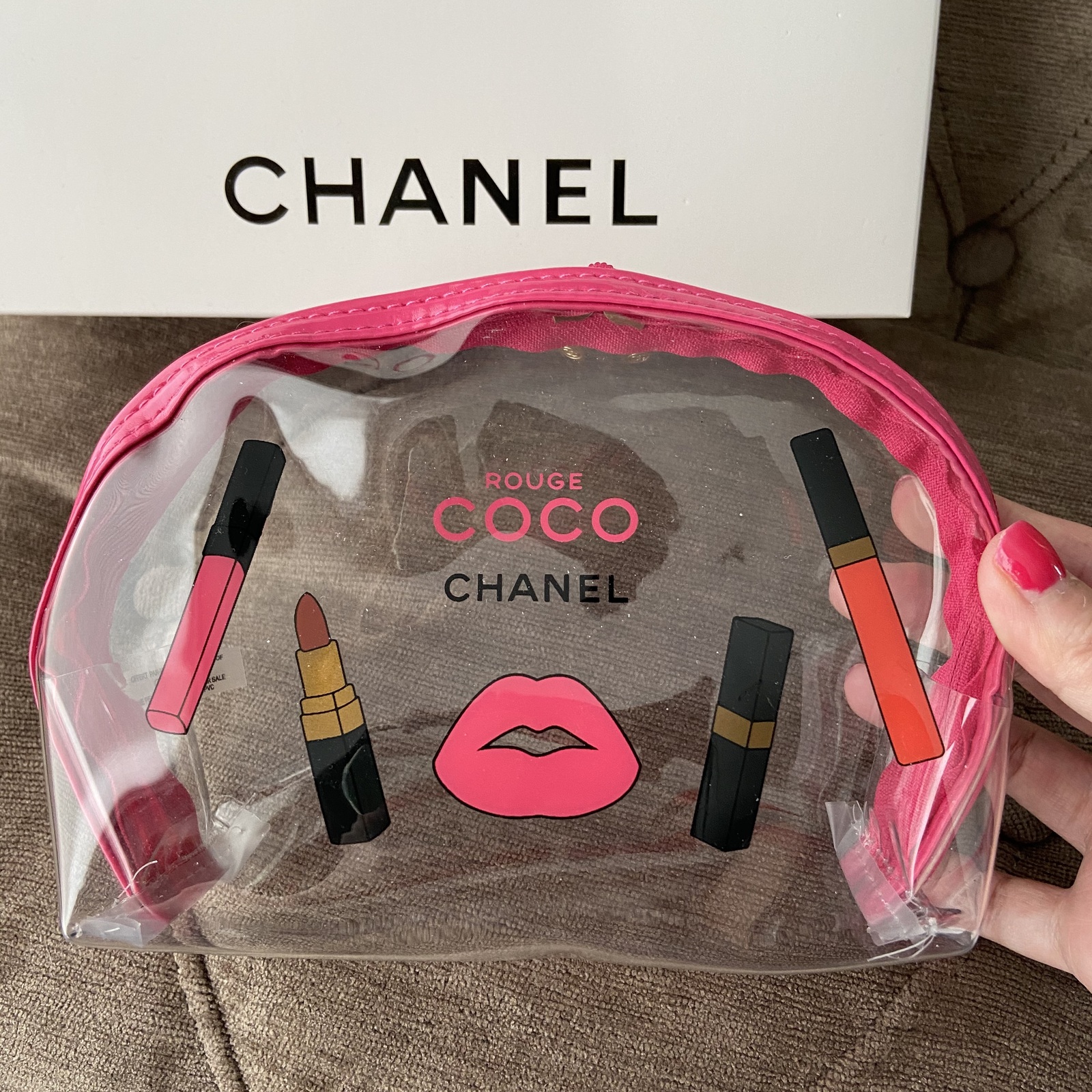 Chanel CoCo Makeup Bag Pouch Case Gift Box and 15 similar items