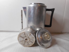 Vintage 1940s Art Deco Farberware Coffee Pot Percolator - no