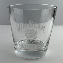 Jim Beam Apple Bourbon Whiskey Etched Rocks Glass - $8.90