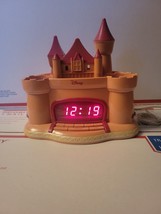 Disney Princess Alarm AM/FM Clock Radio Pink and Purple Castle - $25.00