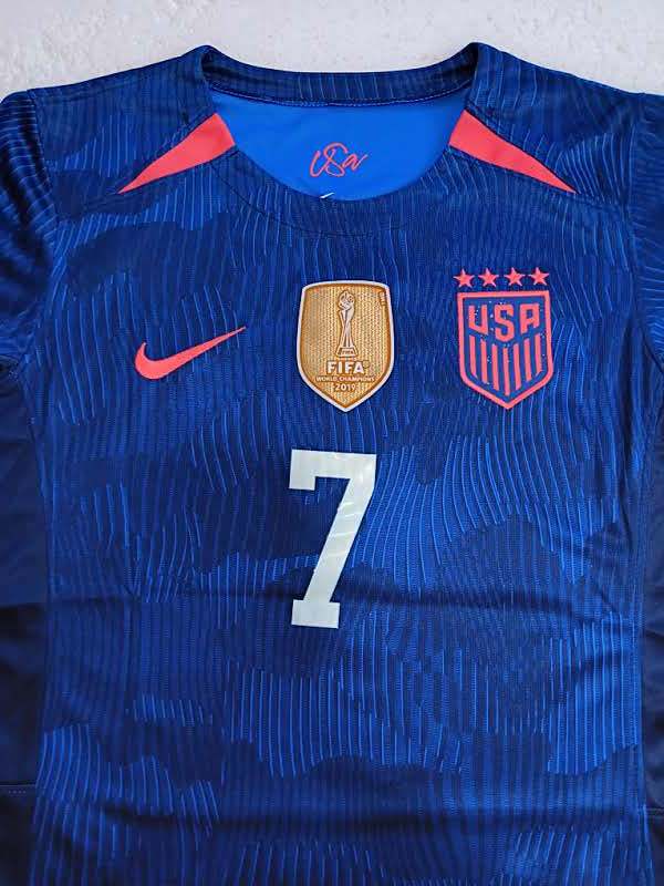 Alyssa Thompson Usa Uswnt 2023 World Cup Stadium Blue Away Womens Soccer Jersey Soccer World Cup 