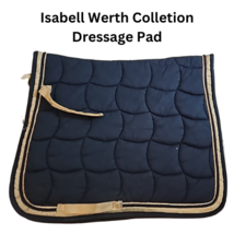 Isabell Werth Collection Dressage Pad Navy with Set 4 Navy Standing Wraps USED image 3