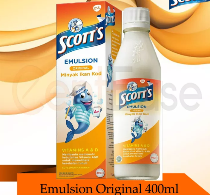 Emulsion Scott Cod-liver Oil 400 ml, Health & Beauty