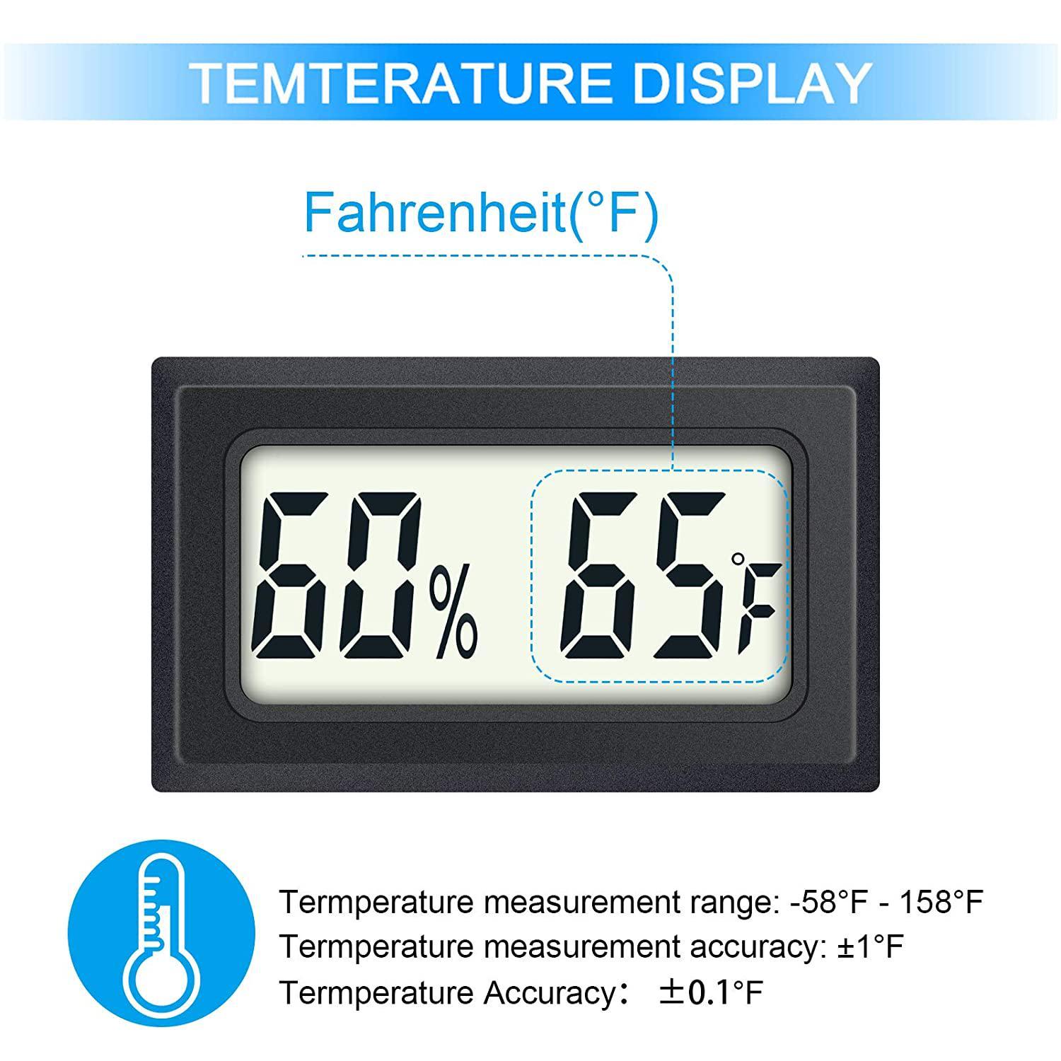 Mini Digital Thermometers, Fahrenheit Display, Embedded, Indoor