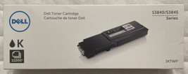 Dell S3840 / S3845 Black Extra High Yield Toner Cartridge 1KTWP OEM Sealed Box - $150.46