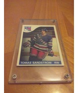 1985-86 Topps #123 Tomas Sandstrom ROOKIE Hockey Card new york  RANGERS ... - $3.96