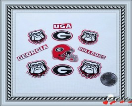University of Georgia Bulldogs Fabric Iron On Appliques, Patchs, Tone, 10 Pcs - $8.00