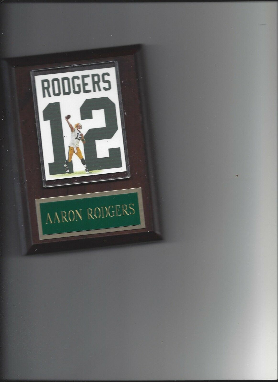AARON RODGERS JERSEY PLAQUE GREEN BAY PACKERS FOOTBALL NFL PHOTO PLAQUE - $4.94