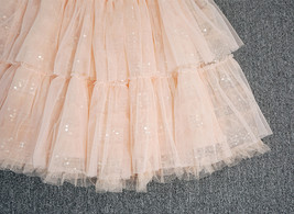 Blush Layered Tulle Skirt Outfit Midi Tiered Tulle Skirt Plus Size Holiday Skirt image 6
