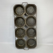 Antique Early Pat 1869 8 Count Muffin Popover Pan Primitive Rare Handmade - $37.40