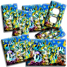 TROPICAL OCEAN CORAL REEF FISH LIGHTSWITCH OUTLET WALL PLATE ROOM AQUARI... - $14.44+