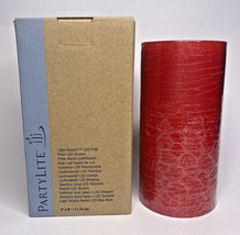 PartyLite Light Illusions Outdoor LED Candle Red 3&quot;x6&quot; P26D/LDR620 - $22.99