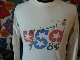 Vintage 80s USA Olympics 1984 Gymnastics Los Angeles T Shirt M  - $69.79