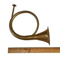 Vintage Brass Horn Decorative Purposes Only Wall Art Hunting Display image 2