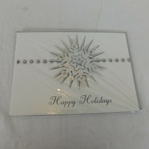 Paper Magic Group Christmas Greeting Card Happy Holidays Lg Snowflake En... - $4.00
