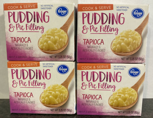 Tapioca Pudding Cook And Serve Tapioca Pudding And Pie Filling 4 Boxes 325 Oz Each Custard 0937