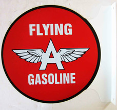 Flying A Gasoline Flange Sign 12&quot; Diameter - $60.00