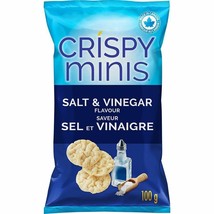 3 Bags Of Quaker Crispy Minis Salt &amp; Vinegar Rice Chips 100g Each- Free ... - $27.09