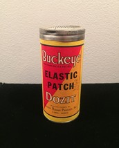 Vintage Buckeye (elastic patch) Dozit tin packaging