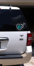 Monogram Heart Stethoscope Nurse Vinyl Decal Doctor Personalized - $8.00