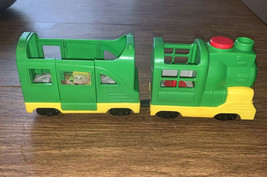 Green Fisher Price Little People Friendly Passengers Train Being Polite - $8.42