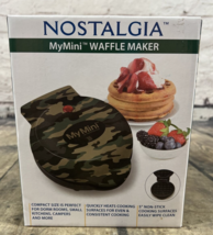 Nostalgia My Mini Reindeer Waffle Maker, Green 