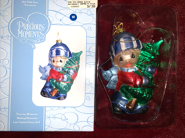 Precious Moments 712014 Girl W/ Christmas Tree  Christmas Ornament - $29.58