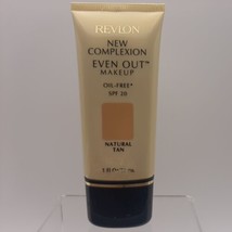 Revlon New Complexion Even Out Makeup Oil-Free SPF 20, NATURAL TAN, 1oz ... - $9.40
