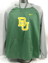 Nike Green Baylor University Therma Fit Mens Hoodie w/pouch pullover Siz... - $59.03