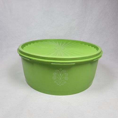 Vtg TUPPERWARE CRACKER CONTAINER 10'' TALL 1314-6 With Lid