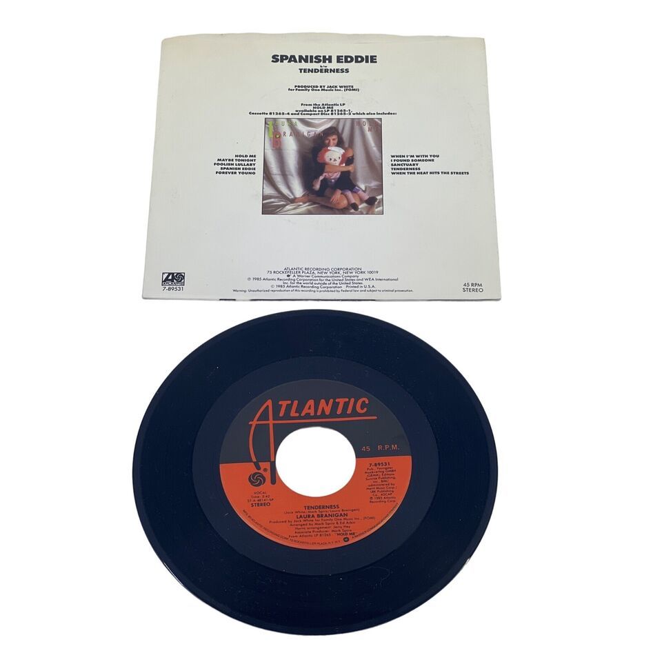 Laura Branigan Spanish Eddie/Tenderness 45 RPM Single with picture ...