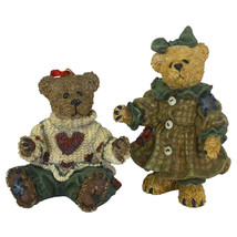 Boyd's Bears 1997 Ltd Ed Bailey and Matthew Bearstone Christmas Ornaments - $14.29