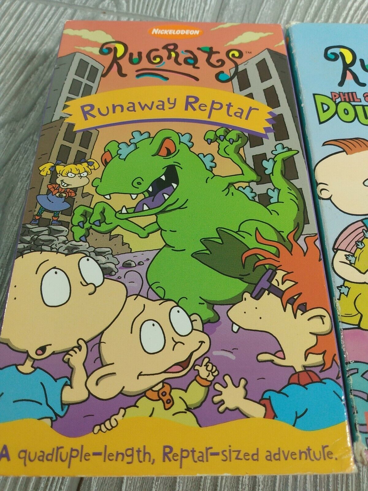 Nickelodeons Rugrats Runaway Reptar Vhs Video Tape 1999 Vtg Nick Jr Rare Fast Vhs Tapes 